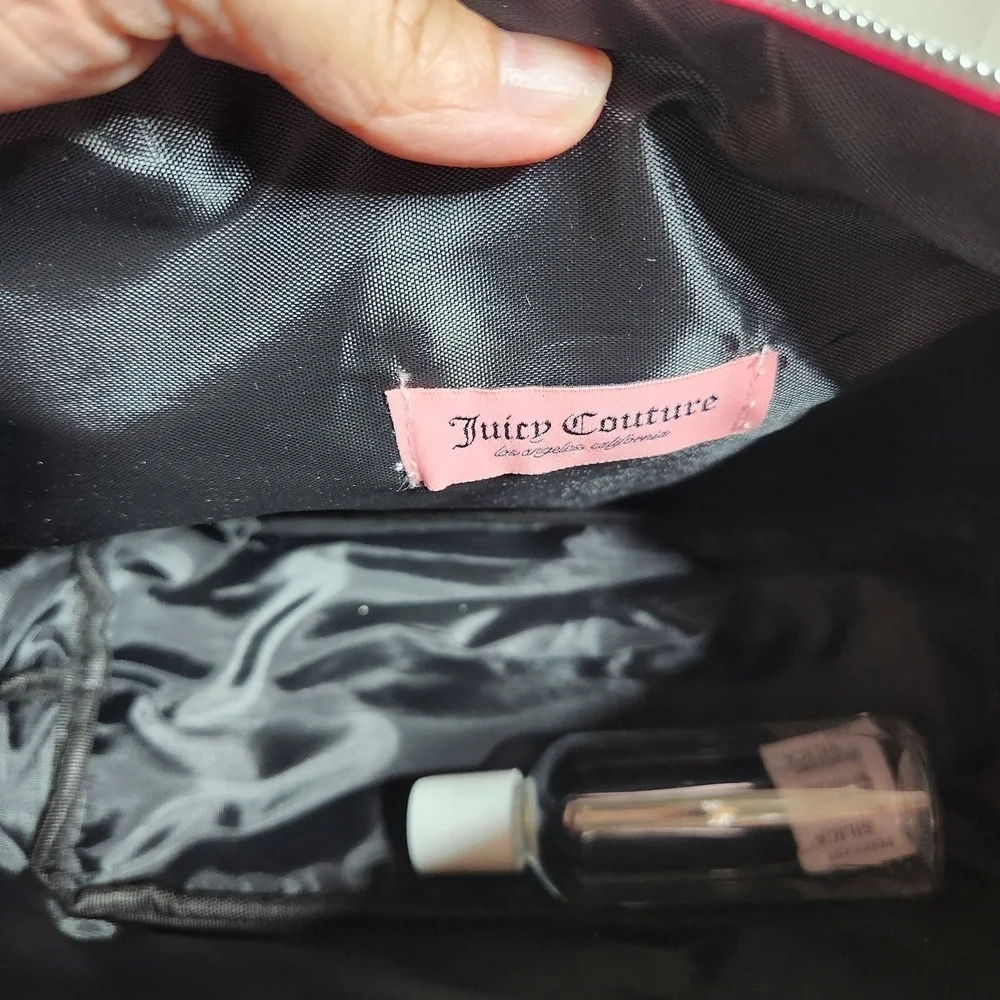 Juicy Couture Pink Embossed Travel Cosmetuc Bag Make Up